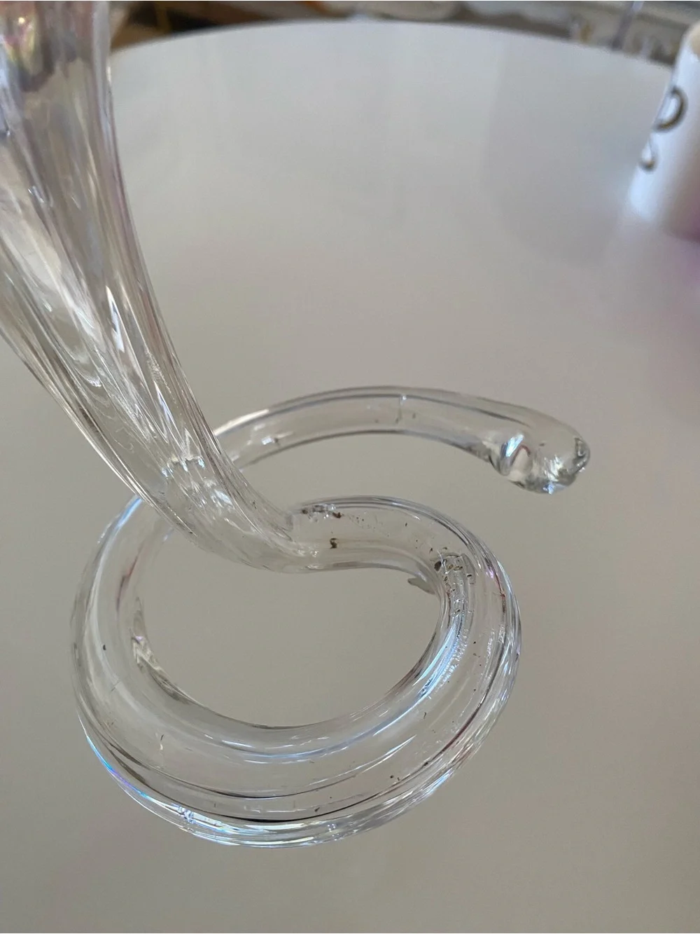 Handmade Iridescent Glass Flower Vase